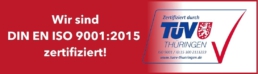 Logo ISO 9001:2015 Zertifizierung